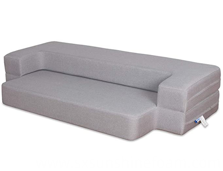 Folding Sofa Light Gray Queen Folding Sofa Light Gray Queen